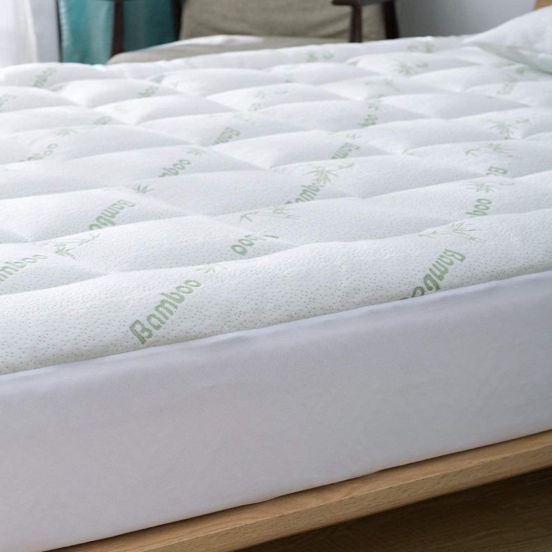 Bedding |  Bamboo Mattress Topper Twin Cooling Breathable Extra Plush Thick Fitted 8-20 Inches Pillow Top Mattress Pad Rayon Cooling Ultra Soft (Bamboo, Twin 39X75 Inches) Bedding Bedding