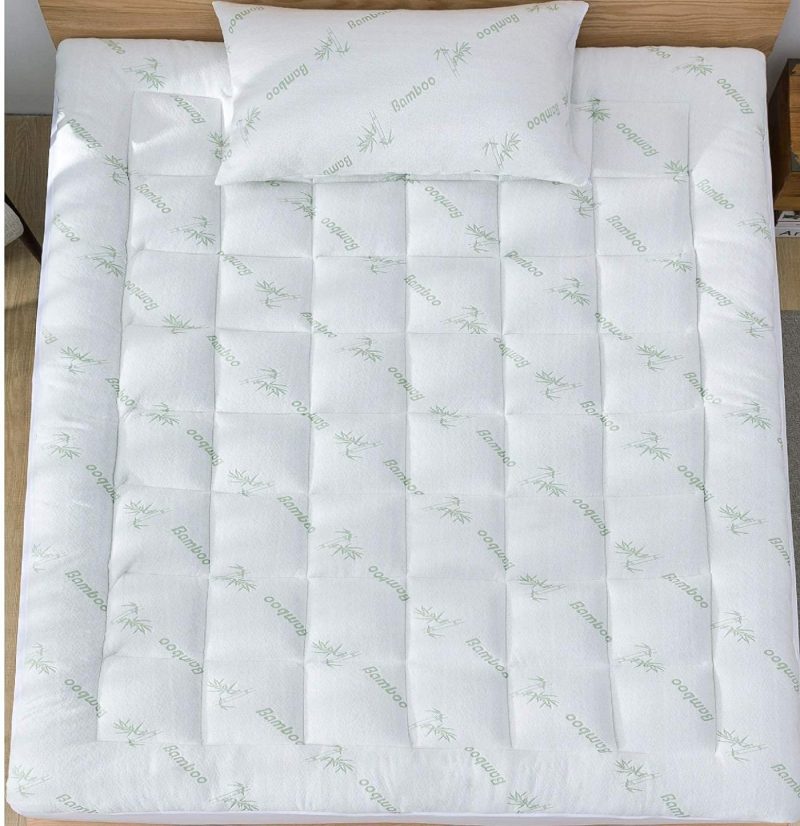 Bedding |  Bamboo Mattress Topper Twin Cooling Breathable Extra Plush Thick Fitted 8-20 Inches Pillow Top Mattress Pad Rayon Cooling Ultra Soft (Bamboo, Twin 39X75 Inches) Bedding Bedding