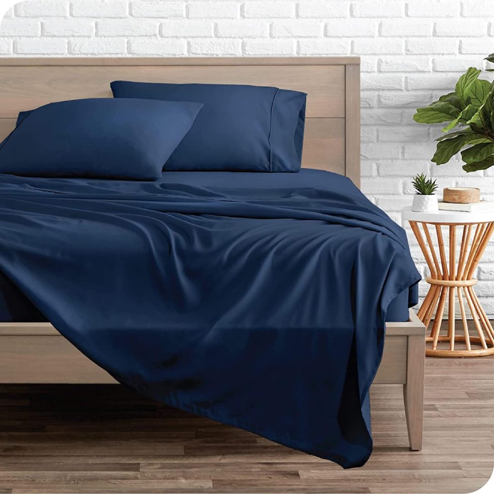 Bedding |  Bare Home Full Sheet Set – 1800 Ultra-Soft Microfiber Full Bed Sheets – Double Brushed – Full Sheets Set – Deep Pocket – Bedding Sheets & Pillowcases (Full, Dark Blue) Bedding Bare Home