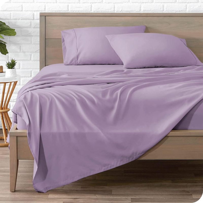 Bedding |  Bare Home Queen Sheet Set – 1800 Ultra-Soft Microfiber Queen Bed Sheets – Double Brushed – Queen Sheets Set – Deep Pocket – Bedding Sheets & Pillowcases (Queen, Lavender) Bedding Bare Home