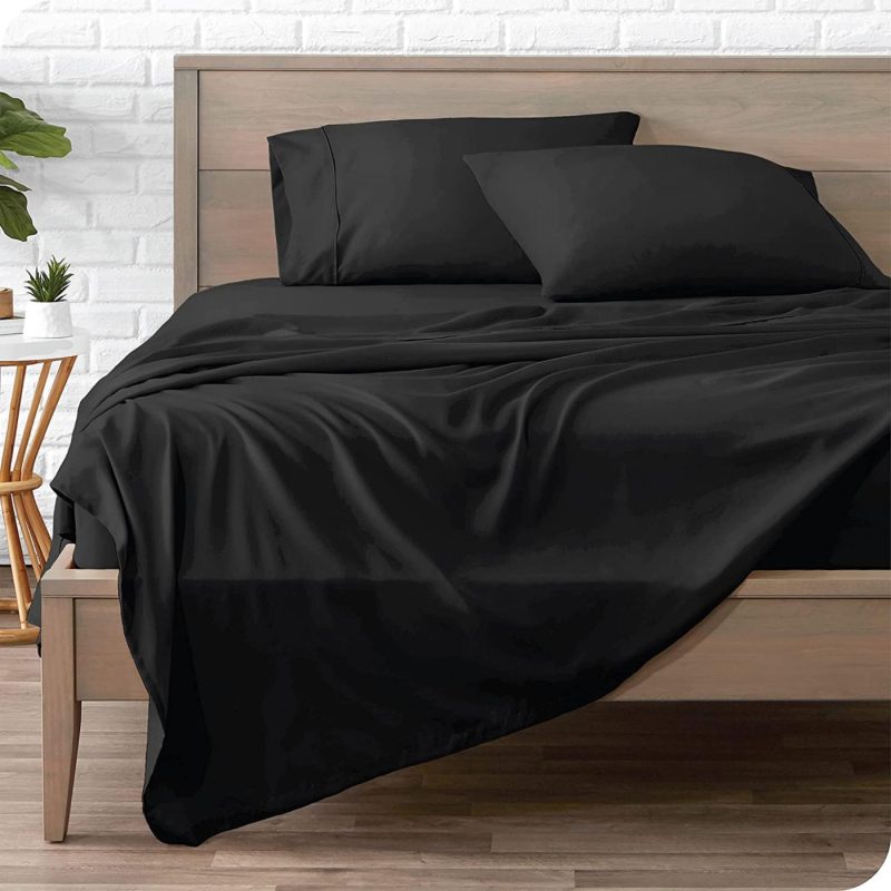 Bedding |  Bare Home Split King Sheet Set – 1800 Ultra-Soft Microfiber Split King Bed Sheets – Double Brushed – Split King Sheets Set – Deep Pocket – Bedding Sheets & Pillowcases (Split King, Cocoa) Bedding Bare Home