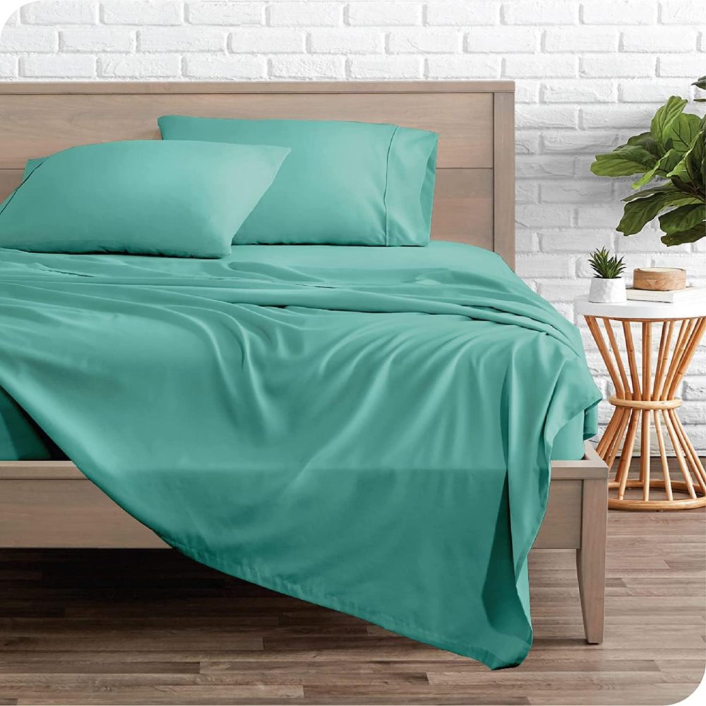 Bedding |  Bare Home Twin Sheet Set – 1800 Ultra-Soft Microfiber Twin Bed Sheets – Double Brushed – Twin Sheets Set – Deep Pocket – Bedding Sheets & Pillowcases (Twin, Turquoise) Bedding Bare Home