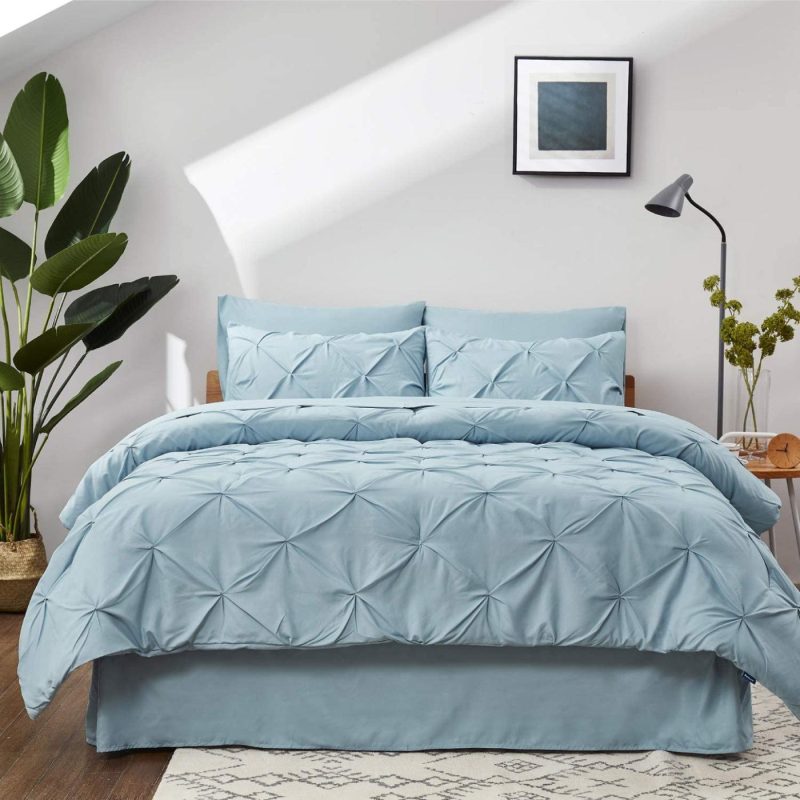 Bedding |  Bed In A Bag Pinch Pleat Bedding Comforter Set With Sheets Bedding Bedding