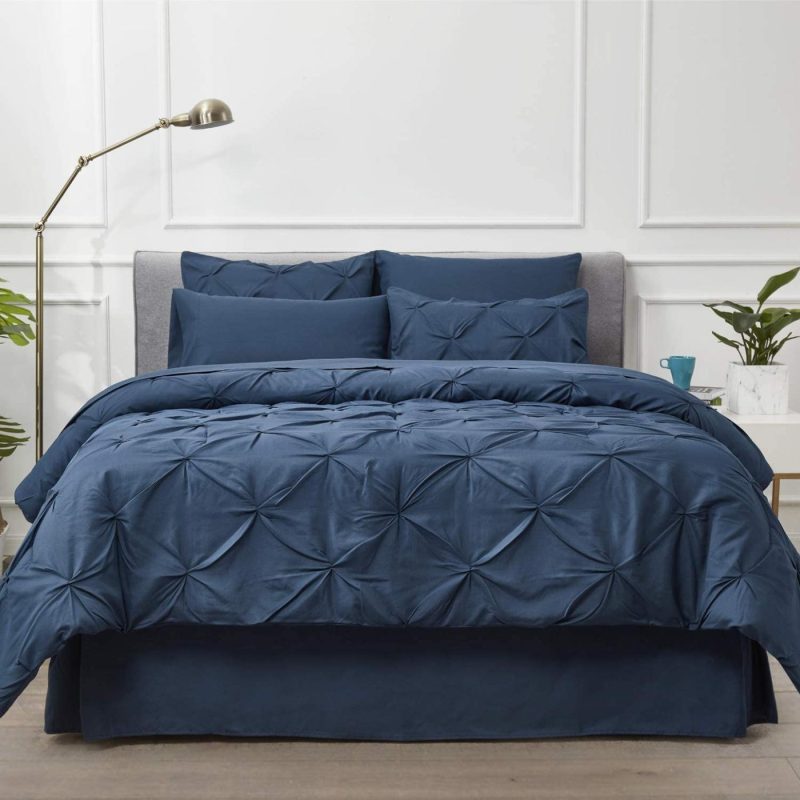 Bedding |  Bed In A Bag Pinch Pleat Bedding Comforter Set With Sheets Bedding Bedding