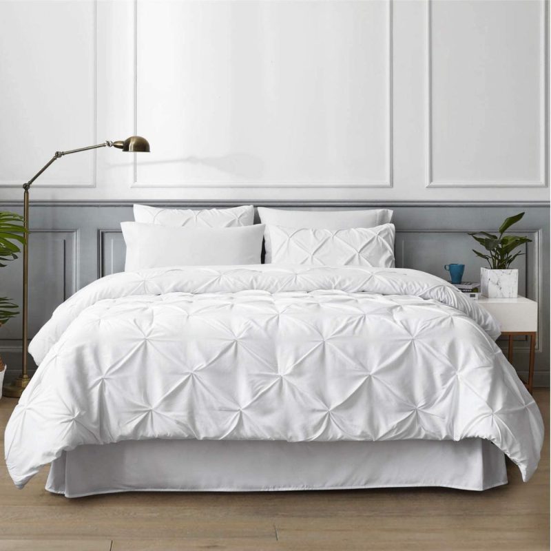 Bedding |  Bed In A Bag Pinch Pleat Bedding Comforter Set With Sheets Bedding Bedding