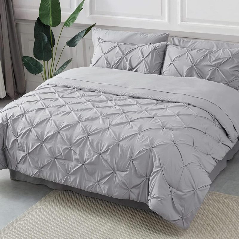 Bedding |  Bed In A Bag Pinch Pleat Bedding Comforter Set With Sheets Bedding Bedding