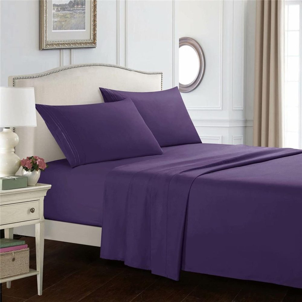 Bedding |  Bed Sheet Set 4 Piece Extra Soft Luxury Brushed Microfiber 1800 Thread Count With Deep Pockets Bedding Bedding