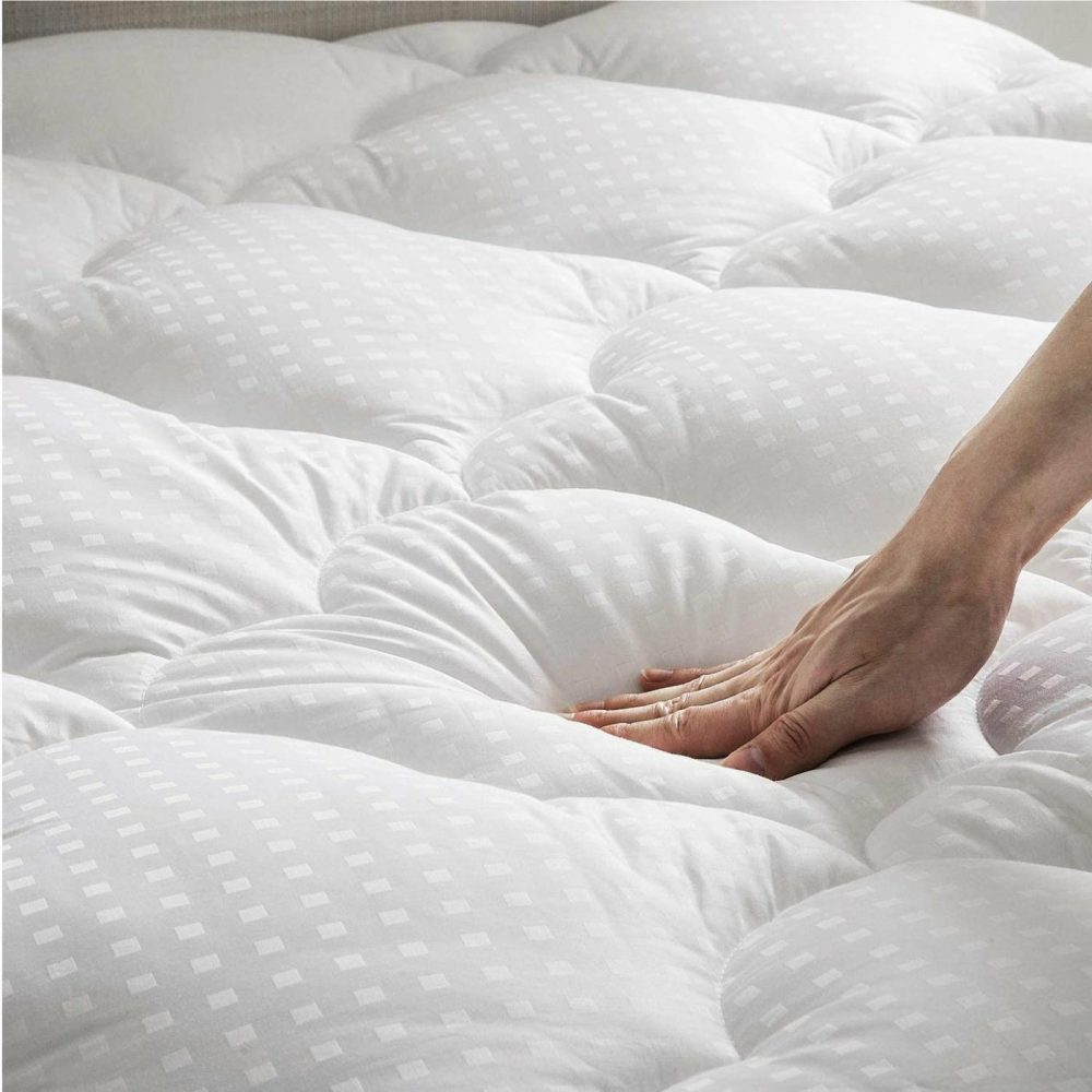 Bedding |  Bedsure California King Mattress Topper – Cotton Mattress Pad Pillow Top Cooling Quilted Mattress Cover With Deep Pocket , Padded Pillowtop With Fluffy Down Alternative Fill Bedding Bedding