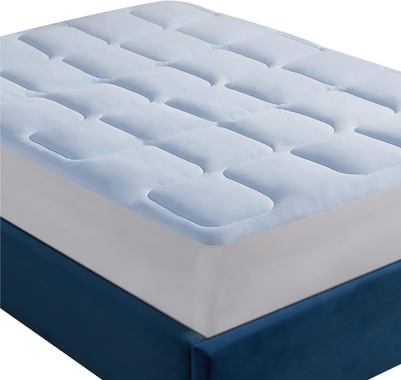 Bedding |  Bedsure Full Size Mattress Pad – Breathable Cooling Mattress Pad Bedding Quilted Cool Mattress Cover Deep Pocket Fits Up To 18 Inches Blue (Full 54"X75") Bedding Bedding