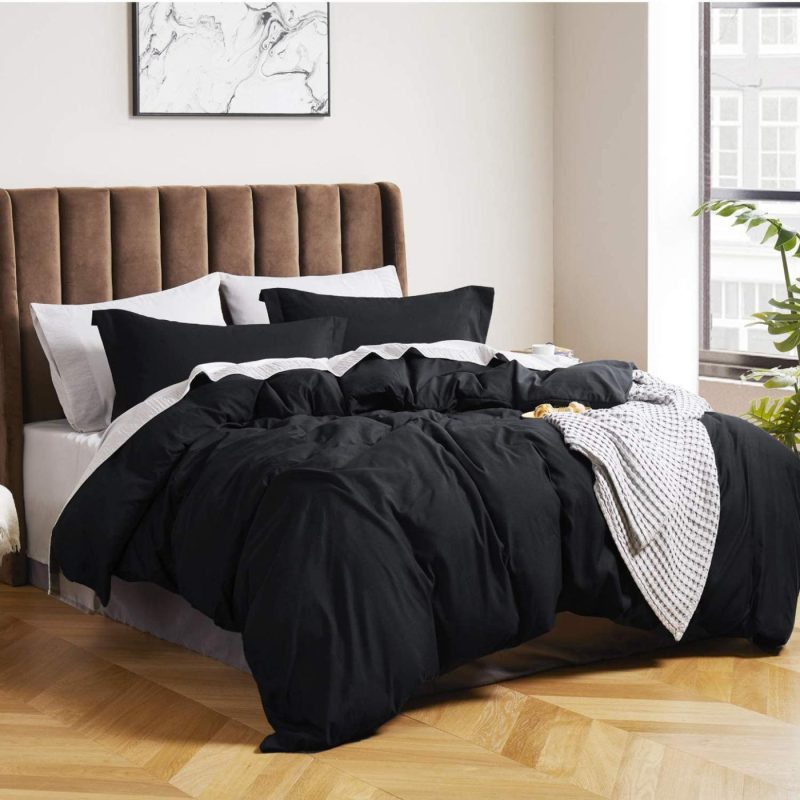 Bedding |  Bedsure Navy Duvet Cover King Size – Brushed Microfiber Soft King Duvet Cover Set 3 Pieces With Zipper Closure, 1 Duvet Cover 104X90 Inches And 2 Pillow Shams Bedding Bedding