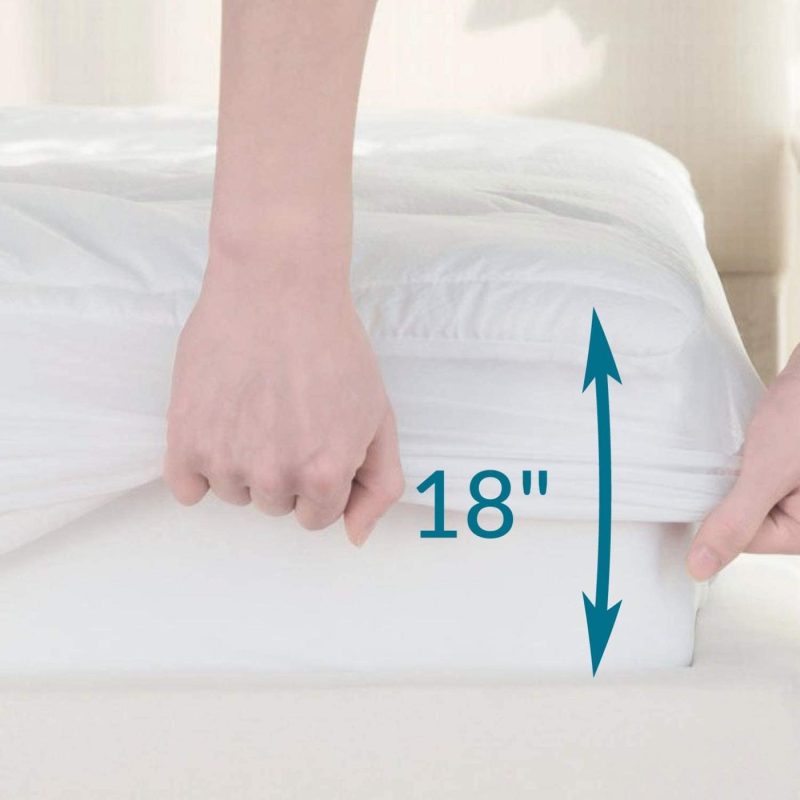 Bedding |  Bedsure Queen Mattress Pad Deep Pocket – Quilted Mattress Cover For Queen Bed Pillowtop Mattress Protector, Fitted Sheet Mattress Cover, 60 X 80 Inches, White Bedding Bedding