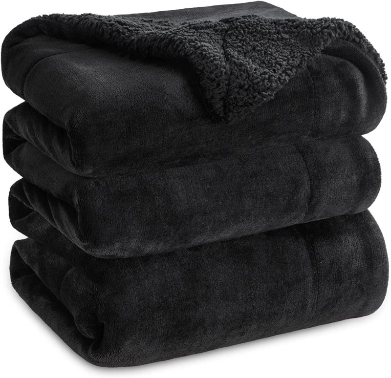 Bedding |  Bedsure Sherpa Fleece Blankets Twin Size – Navy Blue Thick Fuzzy Warm Soft Twin Blanket For Bed Bedding Bedding