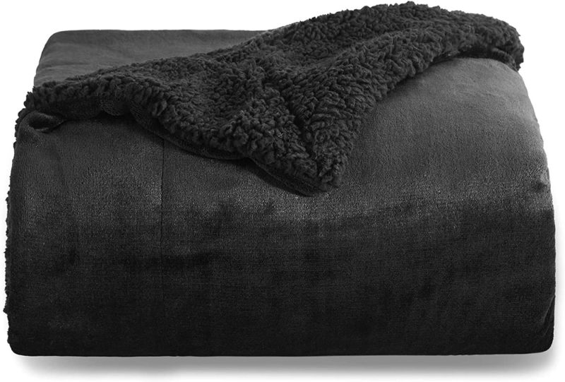 Bedding |  Bedsure Sherpa Fleece Blankets Twin Size – Navy Blue Thick Fuzzy Warm Soft Twin Blanket For Bed Bedding Bedding