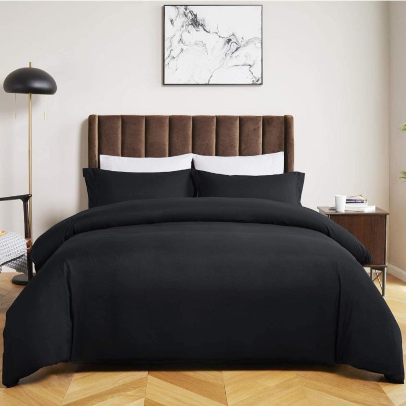 Bedding |  Bedsure Twin Duvet Cover Set Dark Grey – Brushed Microfiber Soft Duvet Cover Twin 2 Pieces With Zipper Closure, 1 Duvet Cover 68X90 Inches And 1 Pillow Sham Bedding Bedding