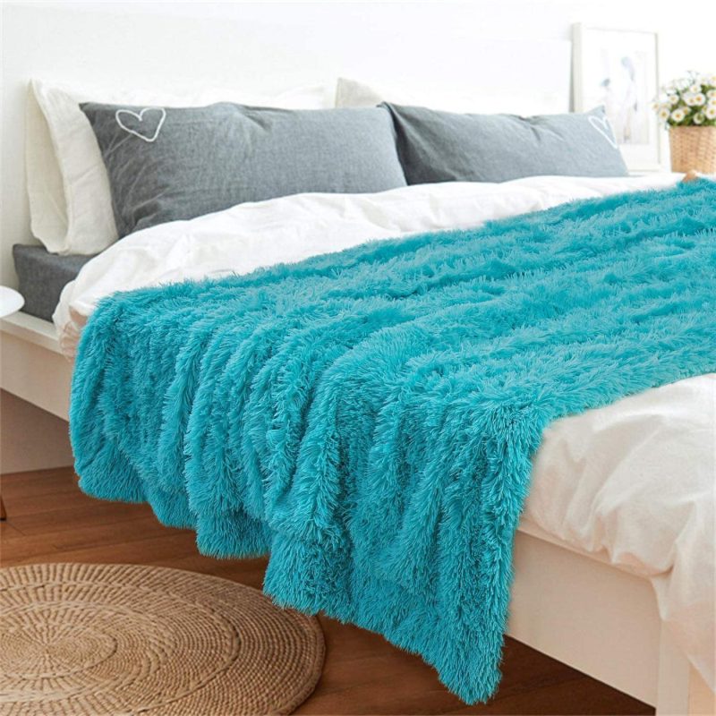 Bedding |  Benron Plush Throw Blankets, Super Soft Shaggy Fuzzy Sherpa Blankets, Cozy Warm Lightweight Fluffy Faux Fur Blankets For Bed Couch Sofa Photo Props Home Decor, Washable 50”X60” White Bedding Bedding