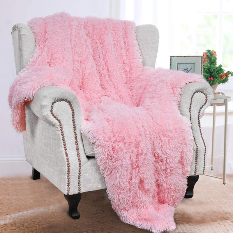 Bedding |  Benron Plush Throw Blankets, Super Soft Shaggy Fuzzy Sherpa Blankets, Cozy Warm Lightweight Fluffy Faux Fur Blankets For Bed Couch Sofa Photo Props Home Decor, Washable 50”X60” White Bedding Bedding