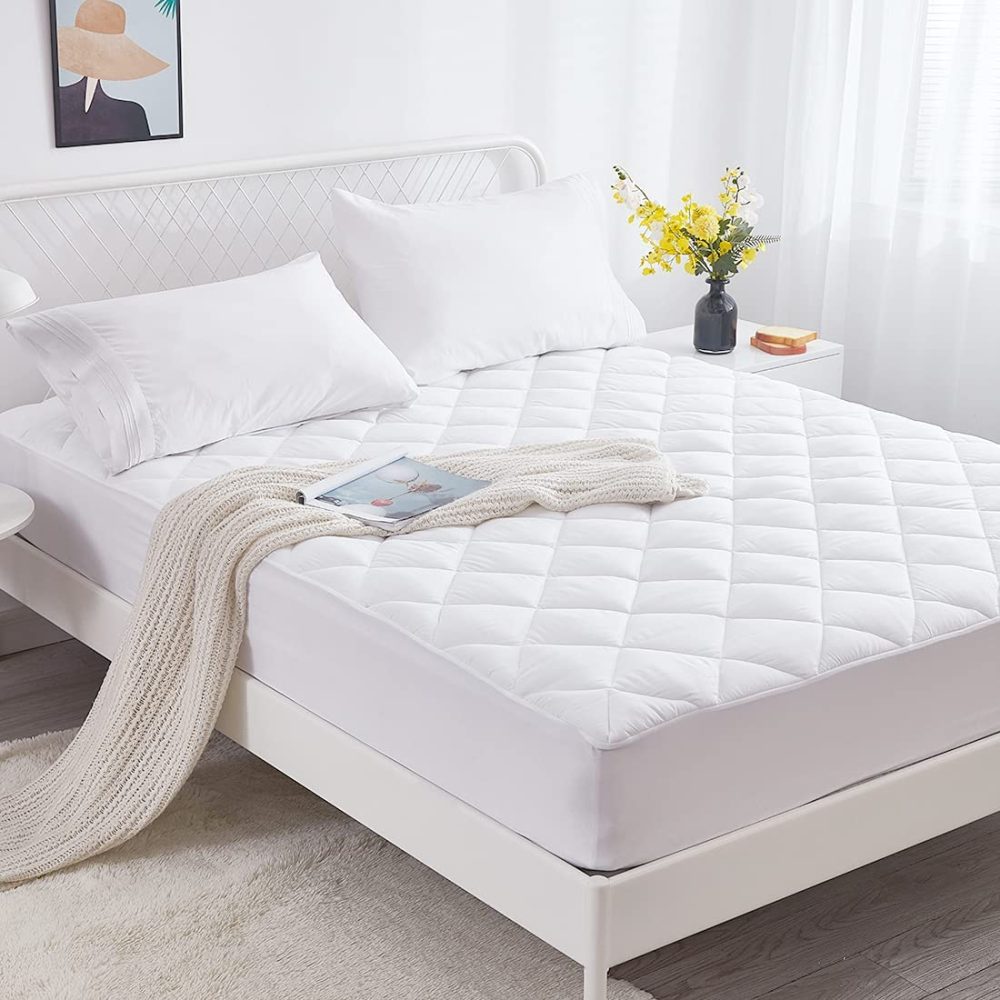 Bedding |  Bioeartha Bedding Quilted Fitted Mattress Pad, California King Mattress Topper Deep Pocket, Breathable Fluffy Soft Mattress Protector Stretches Up To 8”-18” Deep, Machine Washable Mattress Cover Bedding Bedding