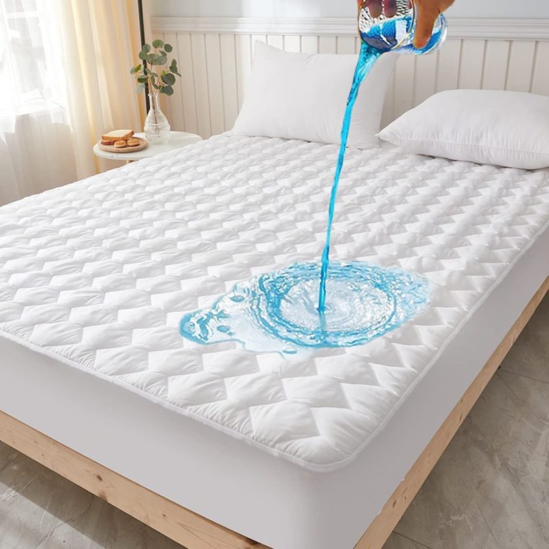 Bedding |  Bioeartha Waterproof Mattress Pad, California King Quilted Fitted Mattress Pad, 100% Waterproof Breathable Soft Mattress Protector Stretches Up To 8-18 Inches, Cooling Mattress Topper Bedding Bedding