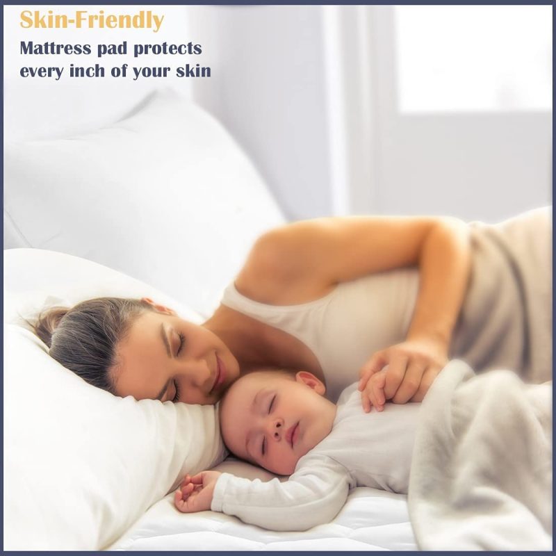 Bedding |  Cal King Size Waterproof Mattress Pad,Breathable And Noiseless Quilted Mattress Protector,Stretches Up To 21" Deep Pocket Hollow Cotton Filling Mattress Cover Bedding Bedding