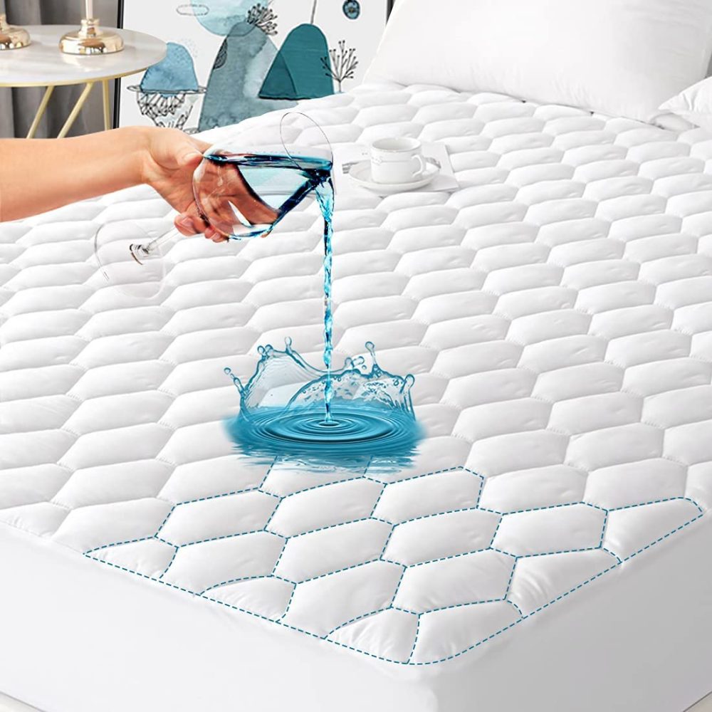 Bedding |  Cal King Waterproof Quilted Mattress Pad, Breathable Mattress Protector With Ultra Soft Filling, Noiseless Mattress Cover Deep Pocket Stretches Up To 21" Bedding Bedding