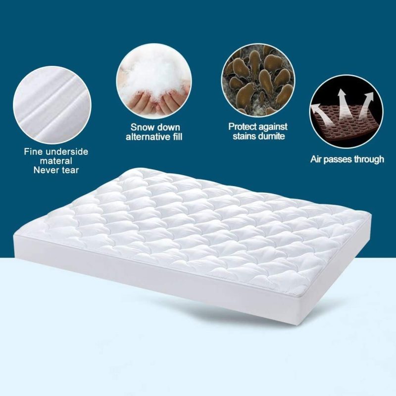 Bedding |  California King Mattress Pad Cover Pillowtop Overfilled Cooling 8-24 Inch Deep Pocket Quilted Fitted Bed Topper With Sonw Down Alternative Bedding Bedding