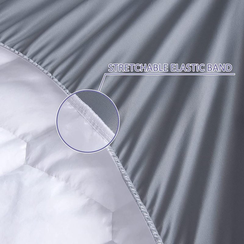 Bedding |  Cbc Twin Size Waterproof Mattress Pad Stretchable Deep Pocket Fitted 8"-21" Mattress Protector Microfiber Filling Ultra Soft Breathable Bed Cover（White Bedding Bedding