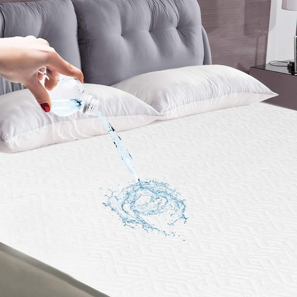 Bedding |  Chhkon Premium Waterproof King Mattress Protector, Ultra Soft Breathable Mattress Pad Cover, Accidents Protector, Original Design Pattern, Deep Pocket (Pattern 4, King (78”X80”)) Bedding Bedding