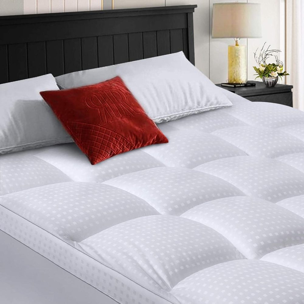 Bedding |  Cohome Full Xl Mattress Topper Extra Thick Cooling Mattress Pad 400Tc Cotton Top Plush Down Alternative Fill Pillow Top Mattress Cover With 8-21 Inch Deep Pocket (54X80 Inches, White-Classic) Bedding Bedding