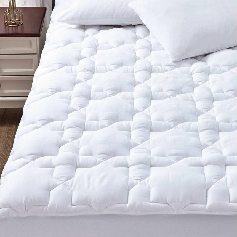 Bedding |  Cozylux Twin Xl Cotton Mattress Pad Deep Pocket Quilted Mattress Cover Extra Long For College Dorm Pillowtop Mattress Protector Up To 20", Fitted Sheet Mattress Cover, 39X80 Inches, White Bedding Bedding