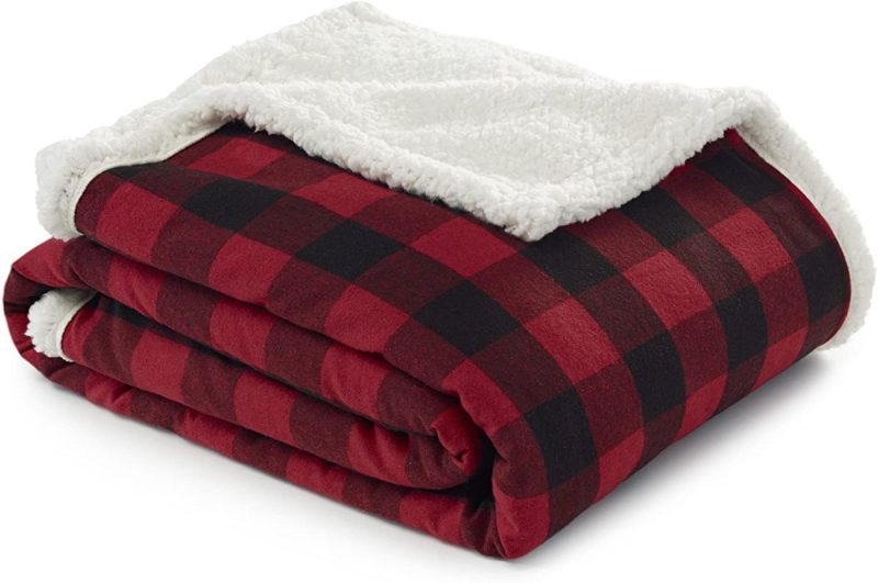 Bedding |  Eddie Bauer Home Plush Sherpa Fleece Throw Soft & Cozy Reversible Blanket, Ideal For Travel, Camping, & Home Bedding Bedding