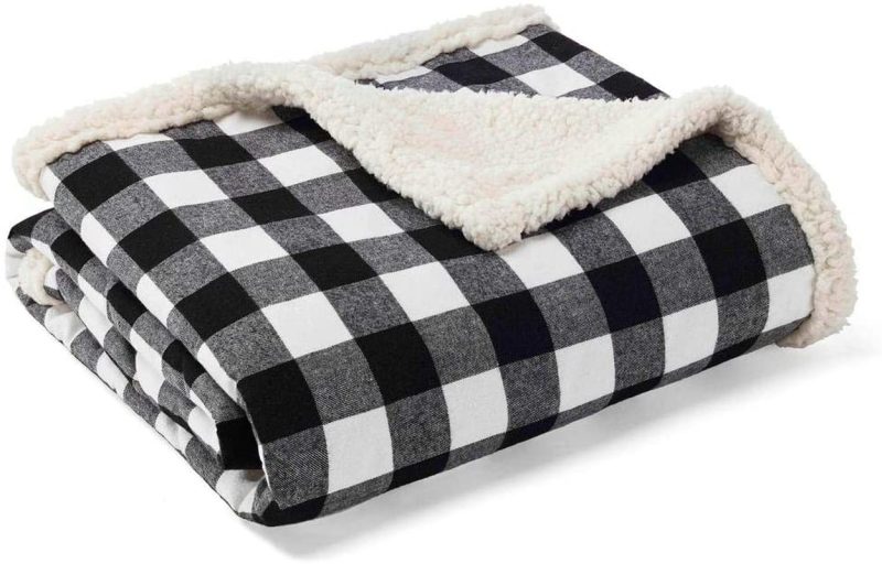 Bedding |  Eddie Bauer Home Plush Sherpa Fleece Throw Soft & Cozy Reversible Blanket, Ideal For Travel, Camping, & Home Bedding Bedding