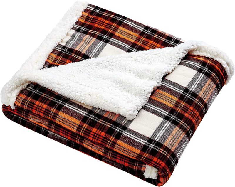 Bedding |  Eddie Bauer Home Plush Sherpa Fleece Throw Soft & Cozy Reversible Blanket, Ideal For Travel, Camping, & Home Bedding Bedding