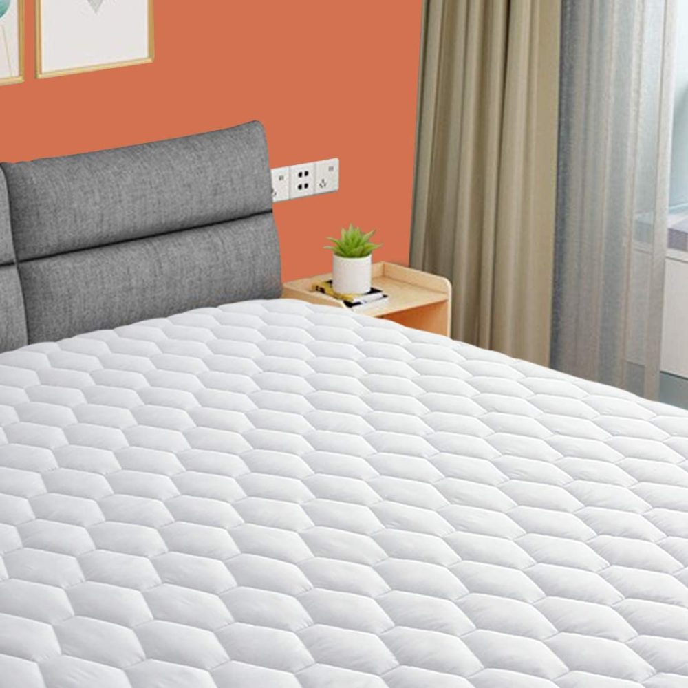 Bedding |  Emonia Cal King Mattress Pad – Pillow Top Fitted Quilted Mattress Cover (Deep Pocket 8"-21"), Soft Cooling Down Alternative Mattress Topper Bedding Bedding