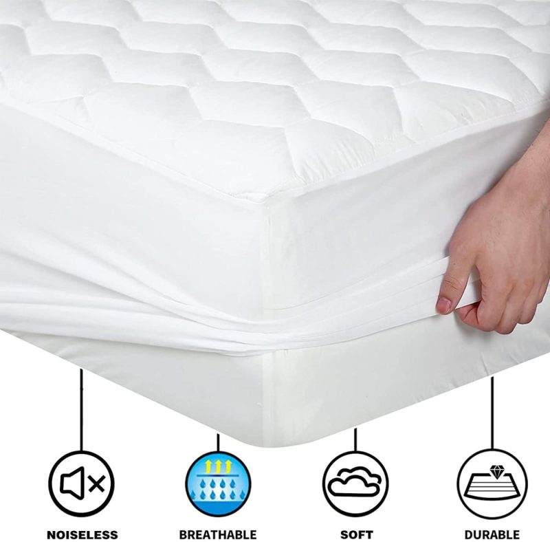 Bedding |  Emonia Cal King Mattress Pad – Pillow Top Fitted Quilted Mattress Cover (Deep Pocket 8"-21"), Soft Cooling Down Alternative Mattress Topper Bedding Bedding