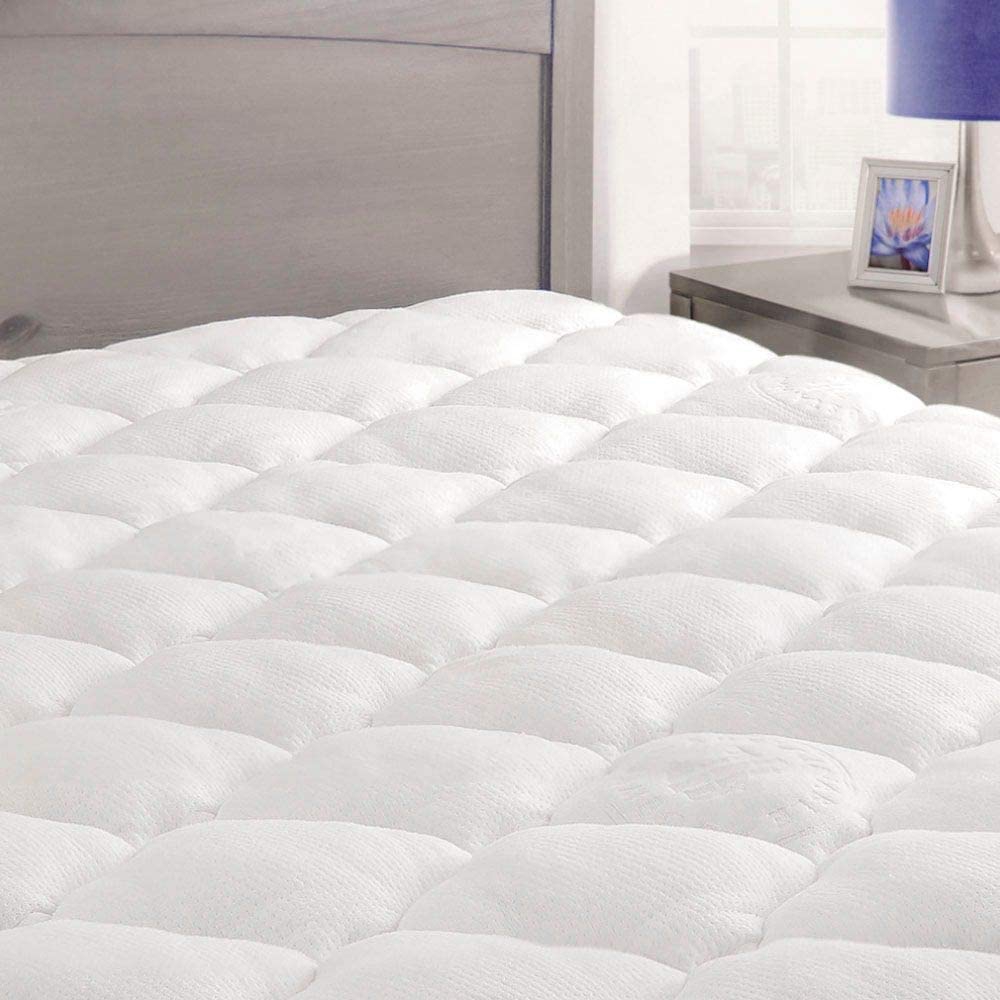 Bedding |  Exceptionalsheets Bamboo Mattress Pad With Fitted Skirt – Extra Plush Rayon From Bamboo Cooling Topper – Removable Pillowtop Mattress Pad – California King Size Bedding Bedding