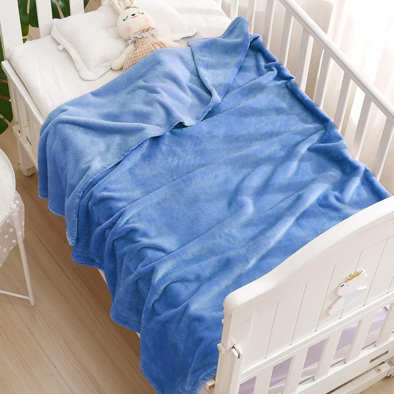 Bedding |  Exclusivo Mezcla Soft Fleece Baby Blanket Baby Swaddle Blanket Boys, Girls, Infant, Newborn Receiving Blankets Toddler And Kids Blankets For Crib Stroller (30X40 Inches, Blue) Bedding Bedding