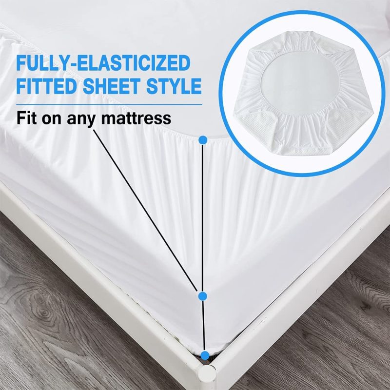 Bedding |  Friendriver Waterproof Mattress Protector, Quilted Fitted Mattress Topper, Ultra Soft Breathable Bed Mattress Pad For Maximum Protection, Mattress Cover Stretches Up To 18” Deep (Full) Bedding Bedding