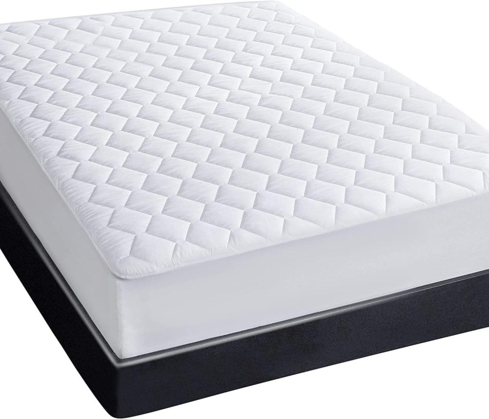 Bedding |  Full Size Quilted Fitted Waterproof Mattress Pad, Soft Mattress Protector For Full Size Bed, 6-16 Inches Deep Pocket Fitted Mattress Cover, White Bedding Bedding