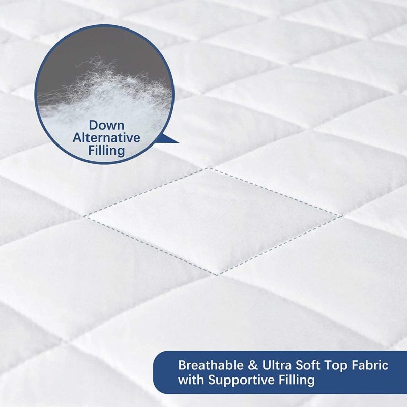 Bedding |  Full Xl Mattress Pad Waterproof Mattress Protector, Breathable Quilted Mattress Protector, Durable Mattress Cover Down Alternative Filling With Deep Pocket Stretches Up To 14 Inch Bedding Bedding