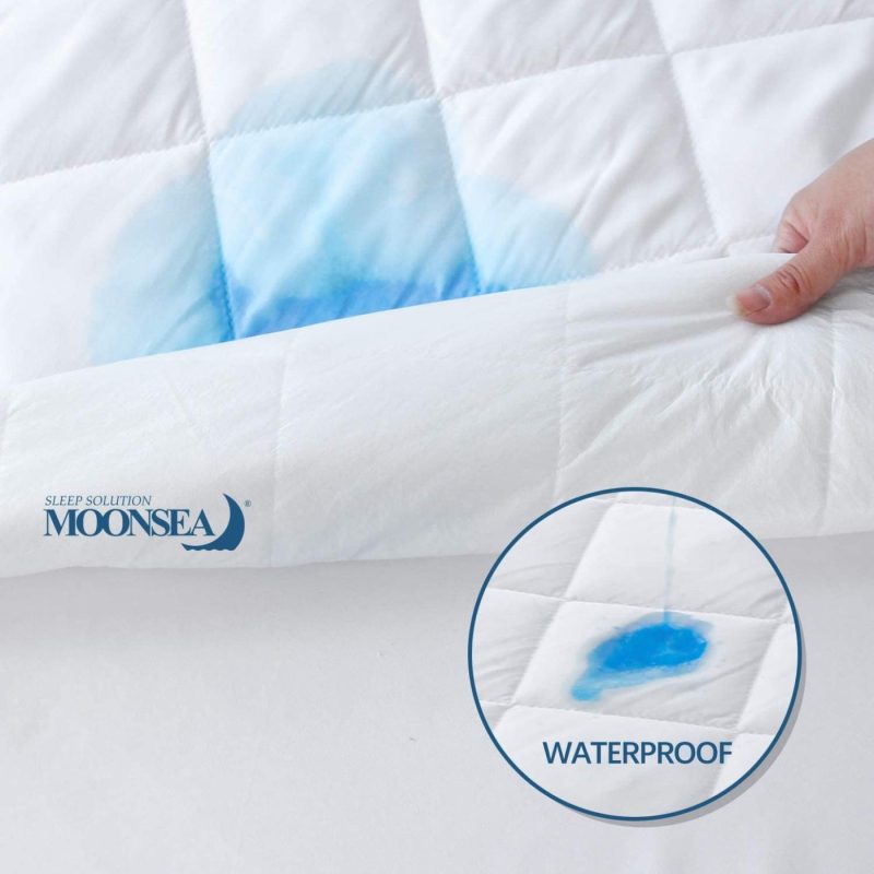 Bedding |  Full Xl Mattress Pad Waterproof Mattress Protector, Breathable Quilted Mattress Protector, Durable Mattress Cover Down Alternative Filling With Deep Pocket Stretches Up To 14 Inch Bedding Bedding