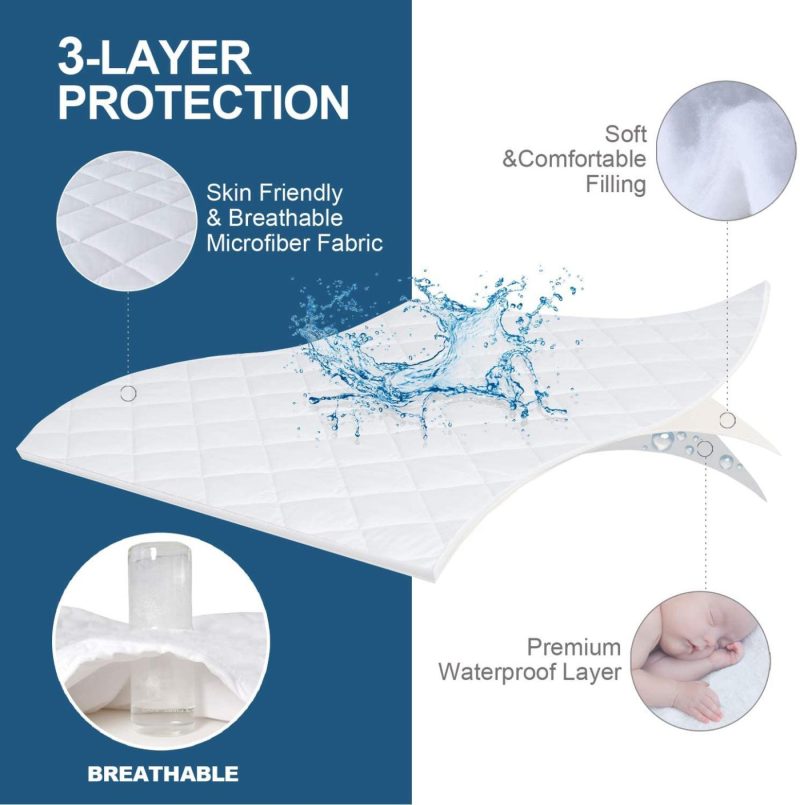 Bedding |  Full Xl Mattress Pad Waterproof Mattress Protector, Breathable Quilted Mattress Protector, Durable Mattress Cover Down Alternative Filling With Deep Pocket Stretches Up To 14 Inch Bedding Bedding