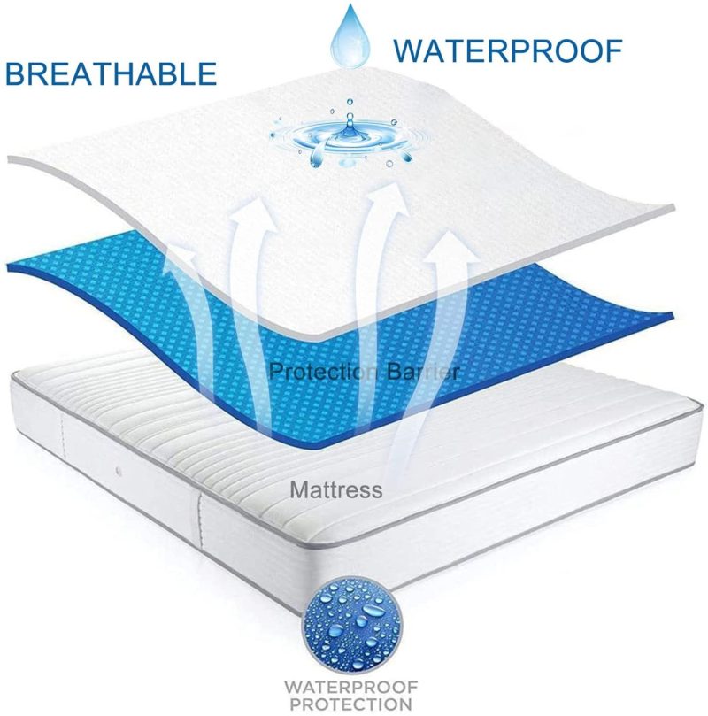 Bedding |  Gehannah California King Mattress Pad 100% Waterproof Mattress Protector, Ultra Soft Noiseless Mattress Cover, Breathable Cooling Mattress Topper With 8-18" Deep Pocket Bedding Bedding