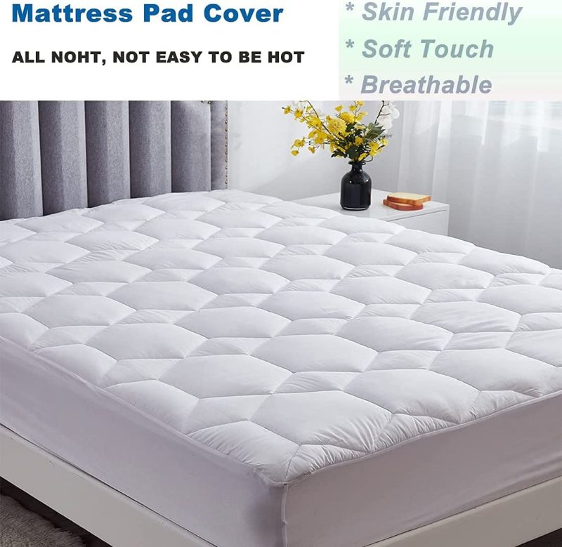 Bedding |  Gehannah Twin Size Mattress Pad Soft Mattress Cover, Breathable Noiseless Quilted Fitted Mattress Protector With 8-21" Deep Pocket Mattress Topper Bedding Bedding