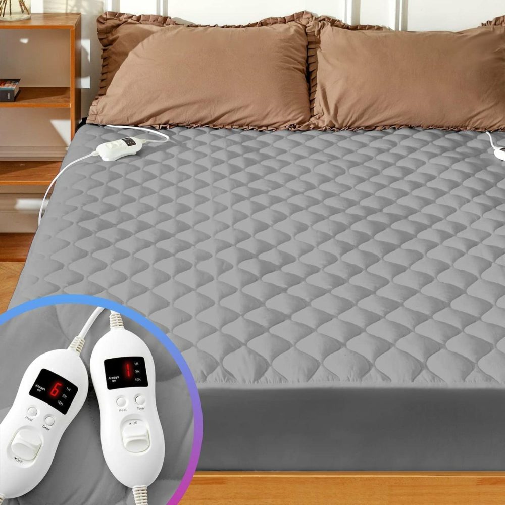 Bedding |  Heated Mattress Pad Adjustable Zone Heating With 8 Heat Settings Controller Quilted Electric Mattress Pad Fit Up To 21 Inch Bedding Bedding