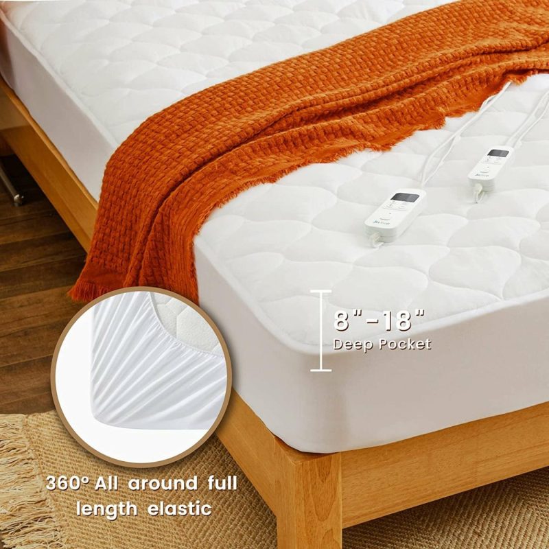 Bedding |  Heated Mattress Pad Queen Size Electric Mattress Pads Electric Bed Warmer Fit Up To 21" With 11 Heat Settings Dual Controller 9 Hours Auto Shut Off Bedding Bedding