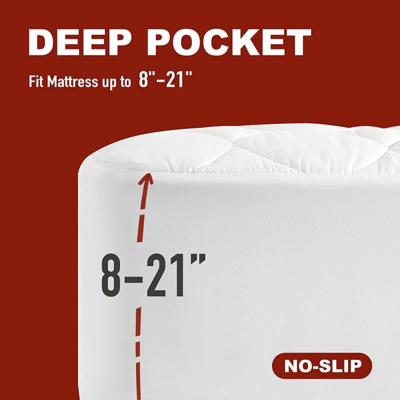 Bedding |  Heated Mattress Pad Queen Water-Resistant Electric Mattress Pad Bed Topper Stretches Up 8-21" Deep Pocket Bedding Bedding