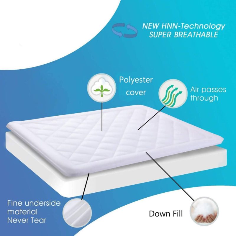 Bedding |  Hokly King Size Mattress Pad,Deep Pocket Protector Cover Down Fill Bed Topper With Snow Down Alternative Filler (Fit To 8-21 Inches Thickness Mattress) Bedding Bedding