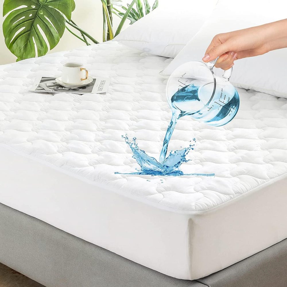 Bedding |  Hos Linens Full Size Mattress Protector Waterproof Deep Pocket Quilted Mattress Pad For Full Size Bed Protector Mattress Cover Fitted Mattress Topper Fits Up To 18" Deep – 7.5Oz Fill Bedding Bedding