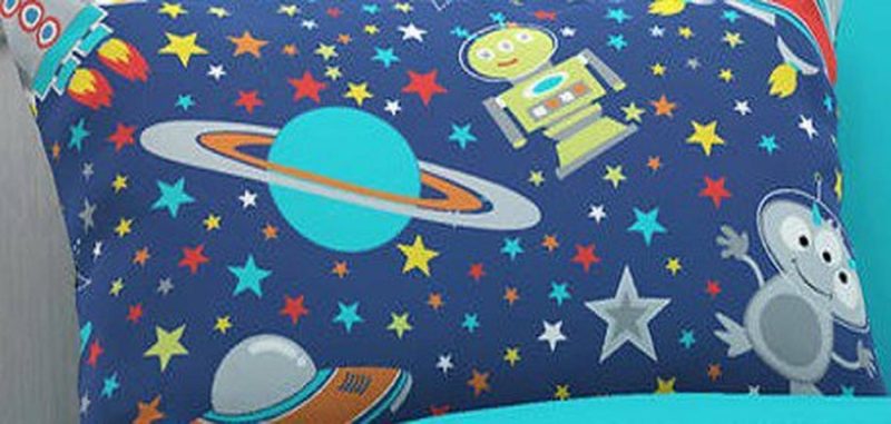 Bedding |  Kids Blue Outer Space Comforter 2 Piece Set, Twin Bedding Bedding