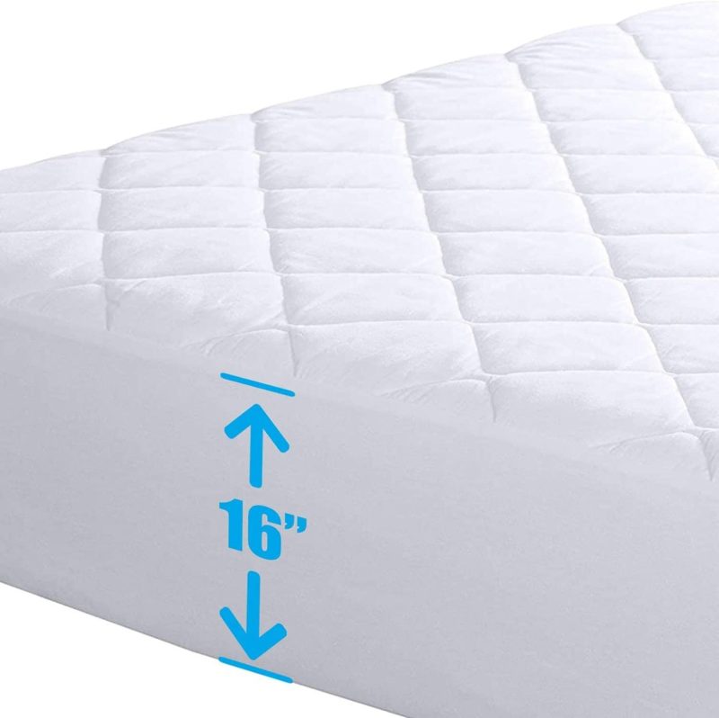 Bedding |  Ldc King Mattress Pad With 16-Inch Deep Pocket, Comfortable, Breathable, Easy To Put On, The Stretchable Quilted Fitted Mattress Cover Bedding 1